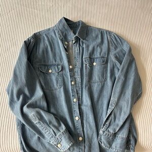 J. Crew Blue Casual Button Down Shirt